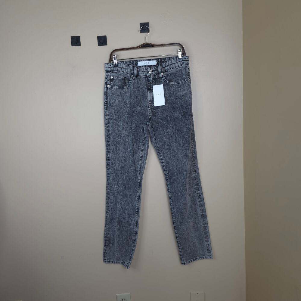 IRO Paris Men’s Made in Italy Jimbo Men’s Skinny Jeans in Snow Black Size 30x32
